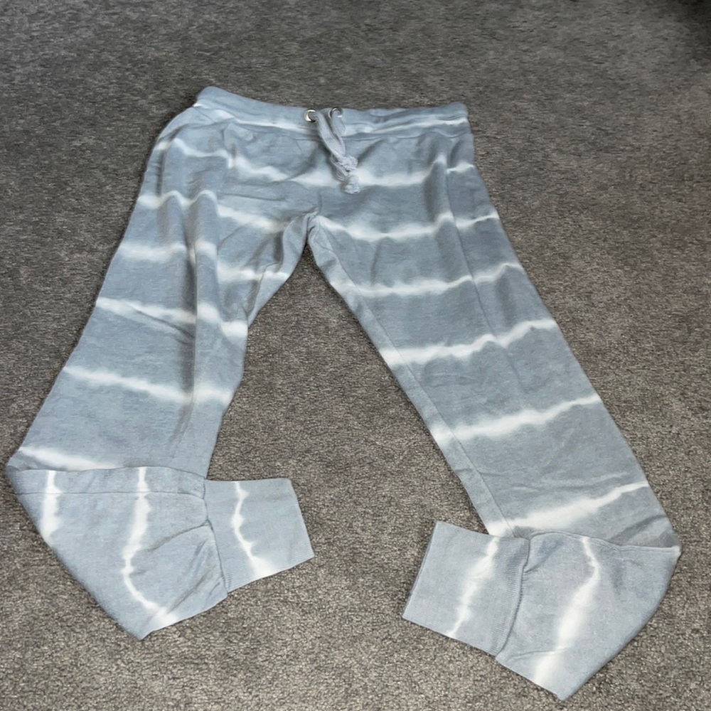 Gray and White Sweatpants